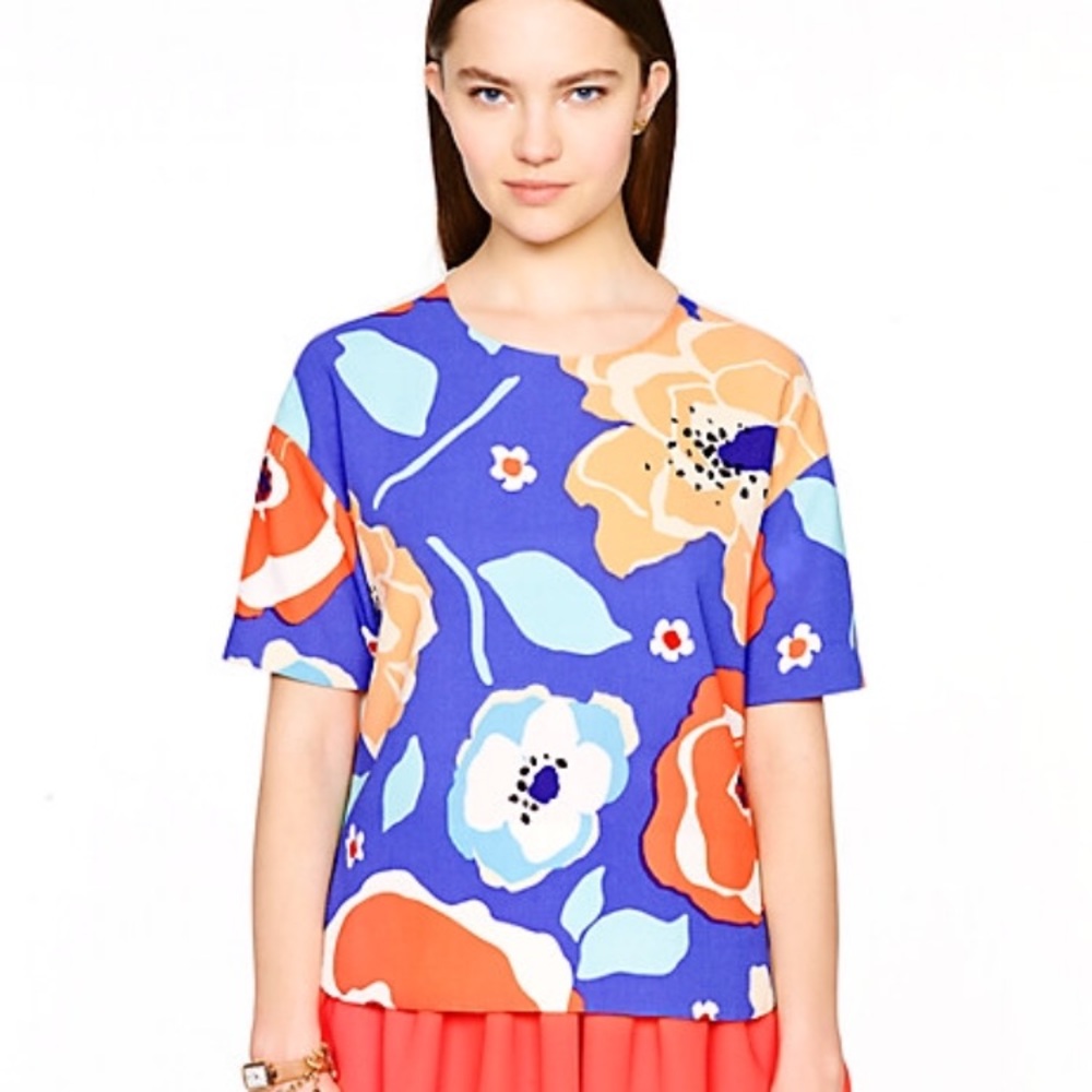 Kate Spade floral Ramona Top